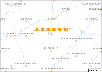 map of La Unión de Campos