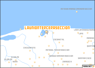 map of La Union Tercera Sección