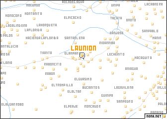 map of La Unión