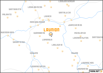 map of La Unión