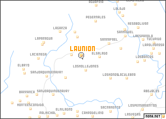 map of La Unión