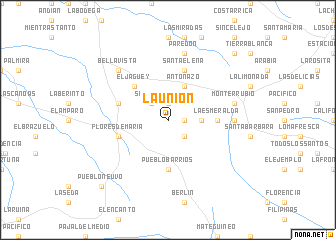 map of La Unión