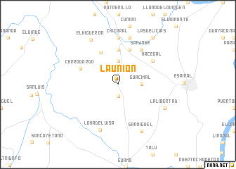 map of La Unión