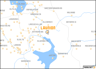 map of La Unión