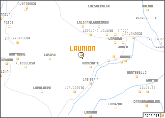 map of La Unión