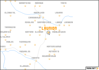 map of La Unión