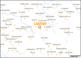 map of La Unión