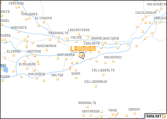 map of La Unión