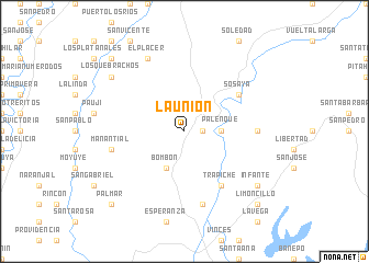map of La Unión