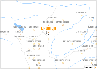 map of La Unión