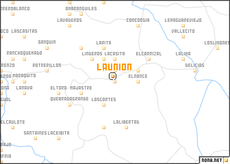 map of La Unión