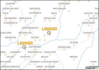 map of La Unión