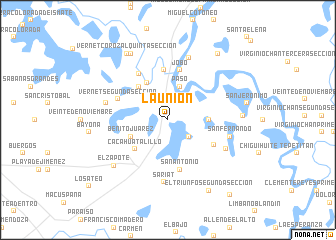 map of La Unión