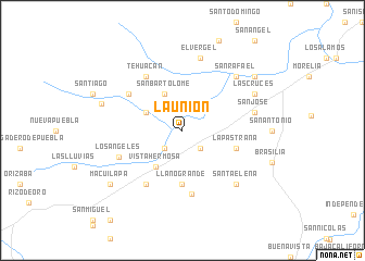 map of La Unión