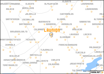 map of La Unión