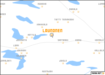 map of Launonen