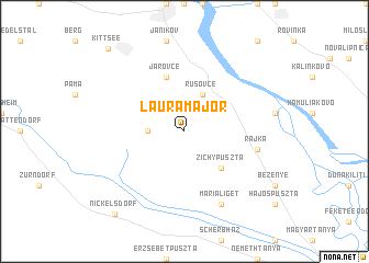 map of Lauramajor