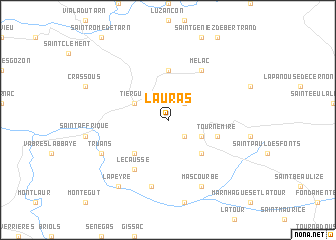 map of Lauras