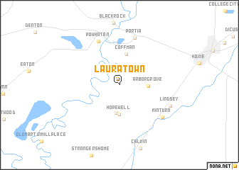 map of Lauratown