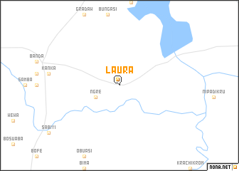 map of Laura