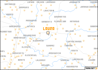 map of Laura