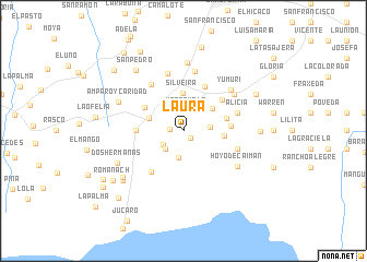 map of Laura