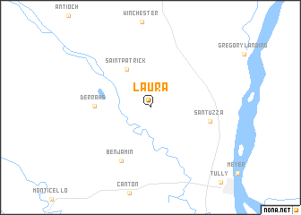 map of Laura