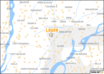 map of Laura