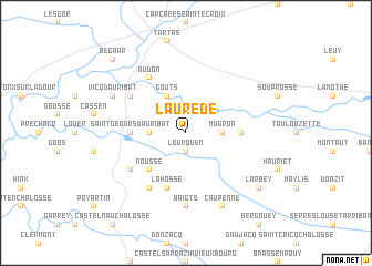 map of Laurède