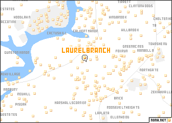 map of Laurel Branch