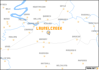 map of Laurel Creek