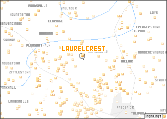 map of Laurelcrest