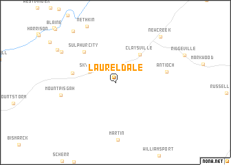map of Laurel Dale
