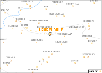 map of Laureldale