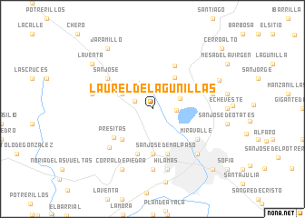 map of Laurel de Lagunillas