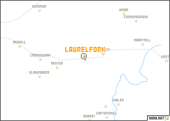 map of Laurel Fork