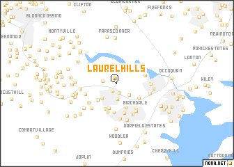 map of Laurel Hills