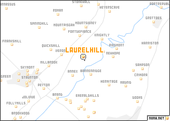 map of Laurel Hill