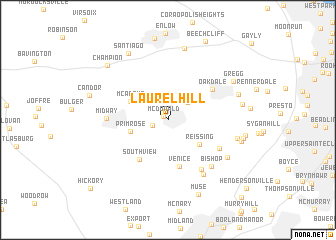 map of Laurel Hill