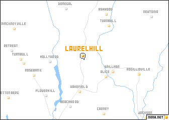 map of Laurel Hill