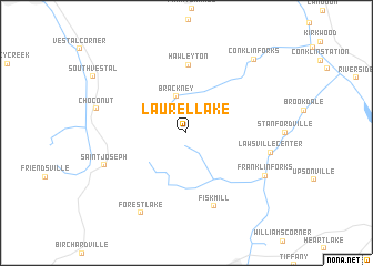map of Laurel Lake