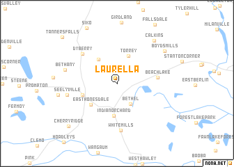 map of Laurella