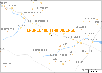 map of Laurel Mountain Village