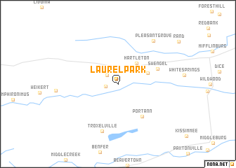 map of Laurel Park