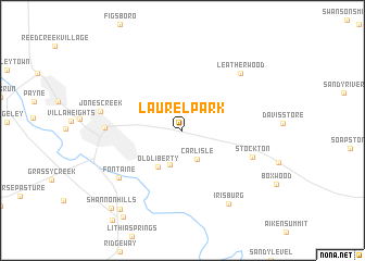 map of Laurel Park