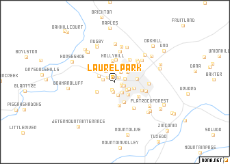 map of Laurel Park