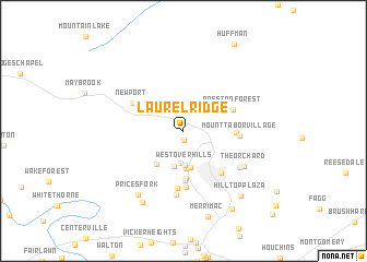 map of Laurel Ridge