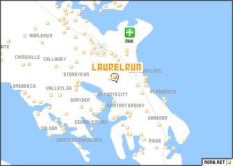 map of Laurel Run