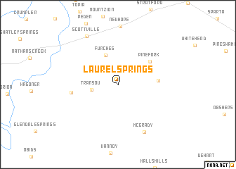 map of Laurel Springs