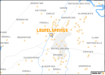 map of Laurel Springs